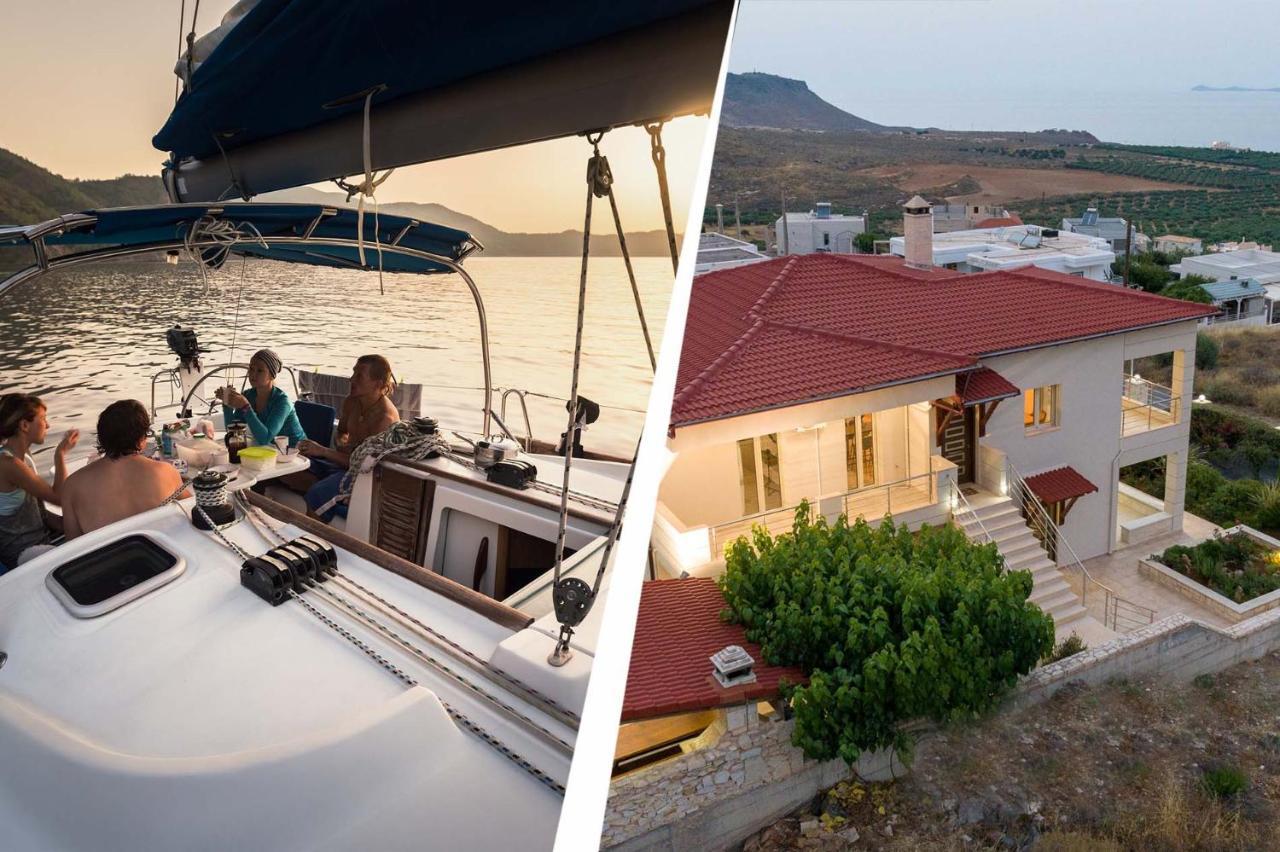 Apartmán Azur Horizon Oceanview House Kokkini Hani Exteriér fotografie